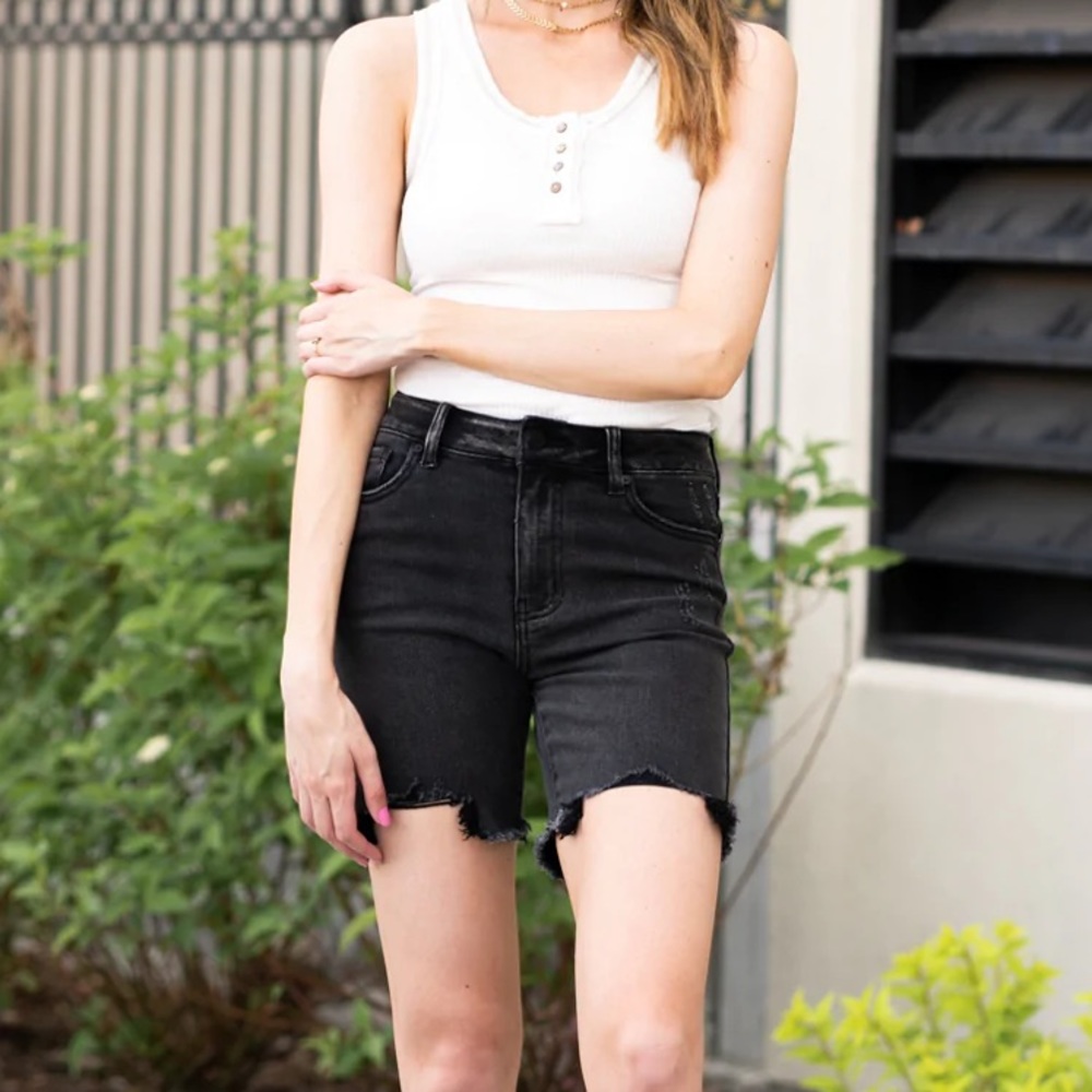 Kancan Black Bermuda Shorts